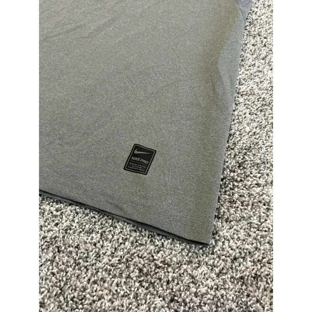 Nike Pro Gray Dri Fit Shirt Men's Size Small Tank Top Vented Light Weight Shirt